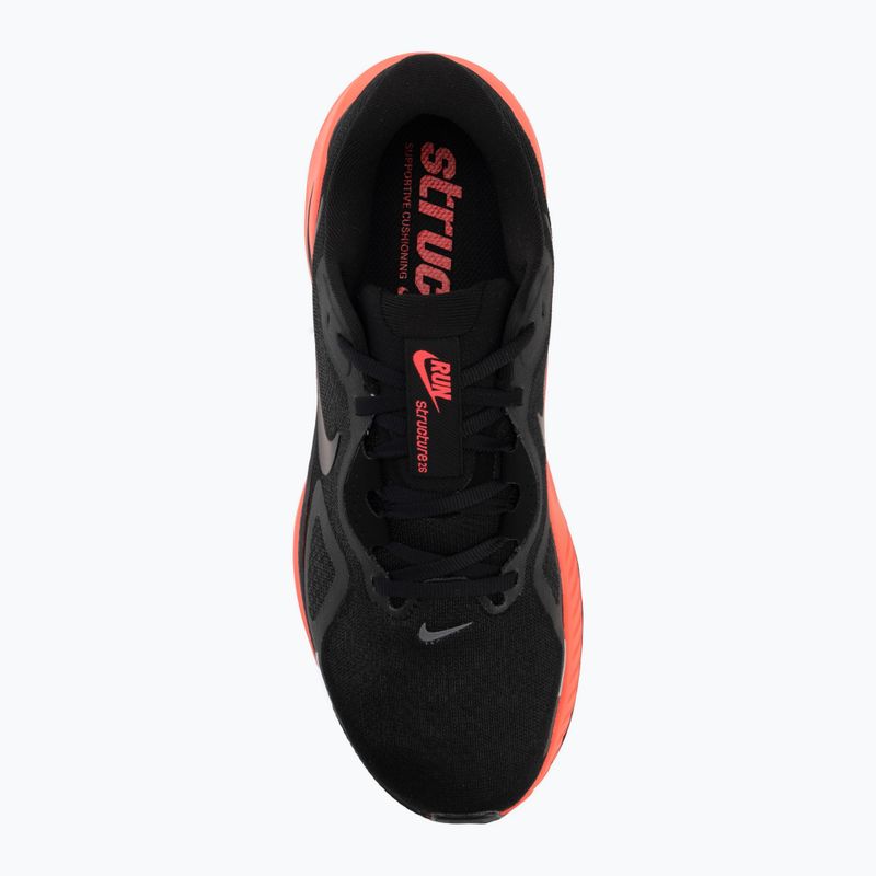 Scarpe da corsa uomo Nike Structure 26 black/bright crimson/metallic dark grey 5