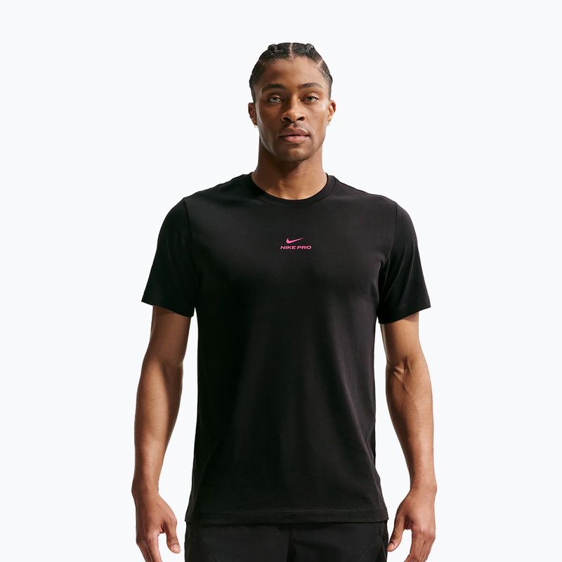 Maglia training da uomo Nike Pro black/hyper pink