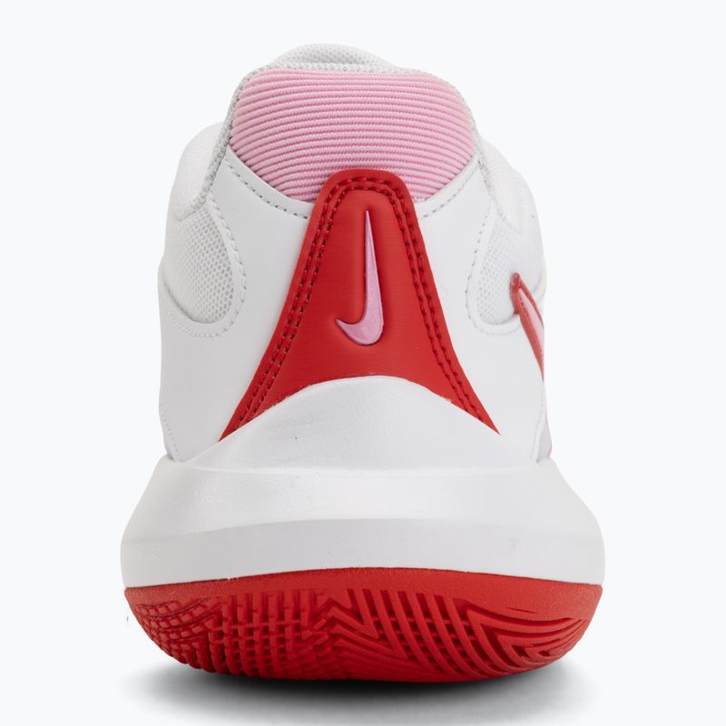 Scarpe da pallavolo Nike Zoom Hyperspeed Court 2 white/pink rise/university red 6