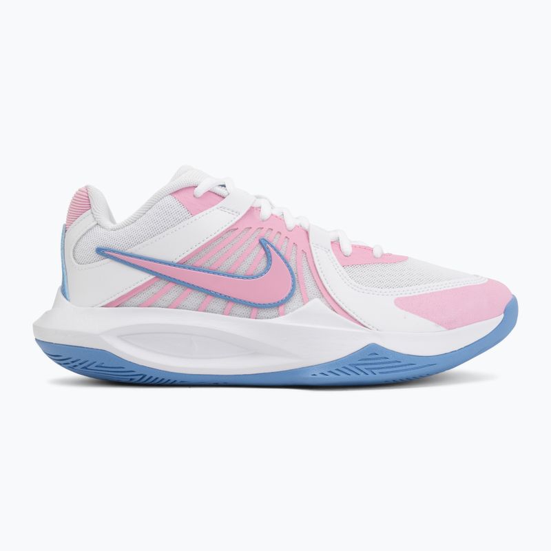 Scarpe da pallavolo Nike Zoom Hyperspeed Court 2 white/pink rise/valor blue 2