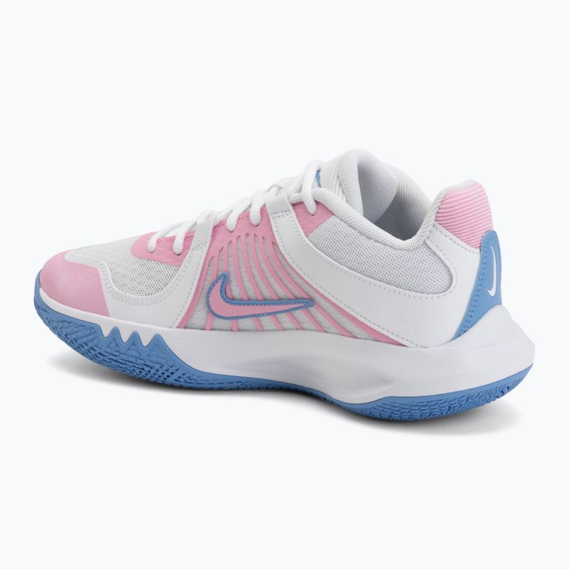 Scarpe da pallavolo Nike Zoom Hyperspeed Court 2 white/pink rise/valor blue 3