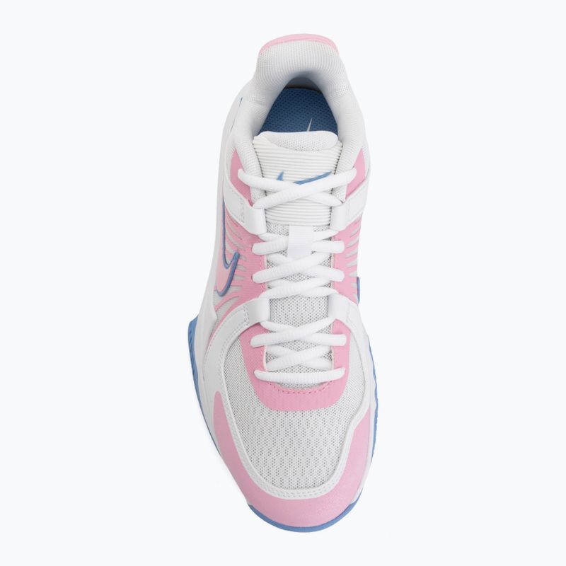 Scarpe da pallavolo Nike Zoom Hyperspeed Court 2 white/pink rise/valor blue 5