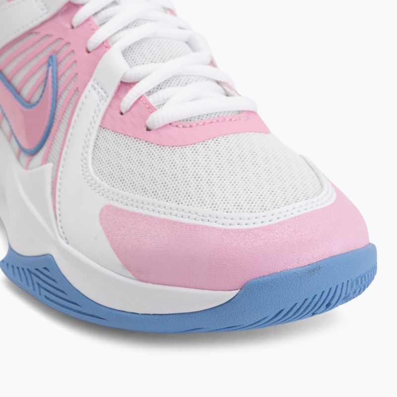 Scarpe da pallavolo Nike Zoom Hyperspeed Court 2 white/pink rise/valor blue 7