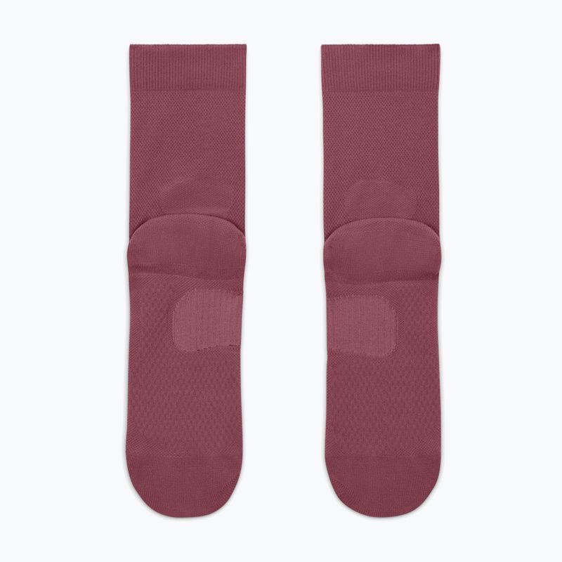 Calze Nike Run Midweight Crew pink smoke/pink rise/white 3