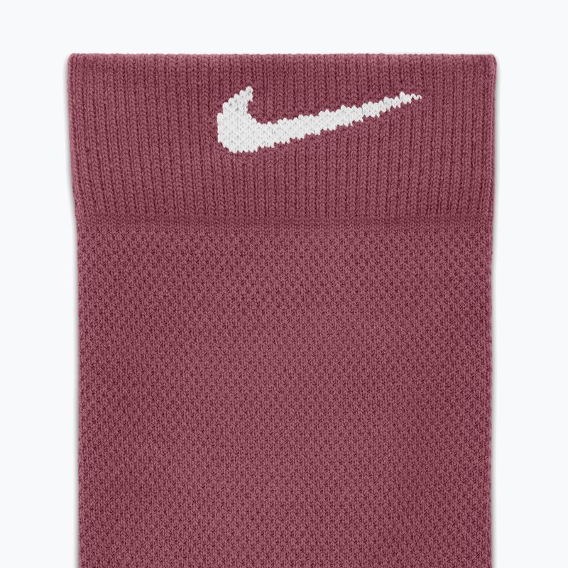 Calze Nike Run Midweight Crew pink smoke/pink rise/white 4