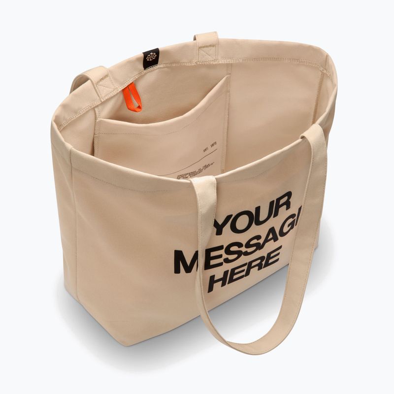 Borsa Nike Heritage "Your Message Here" Tote 22 l oatmeal/safety orange/safety orange 4