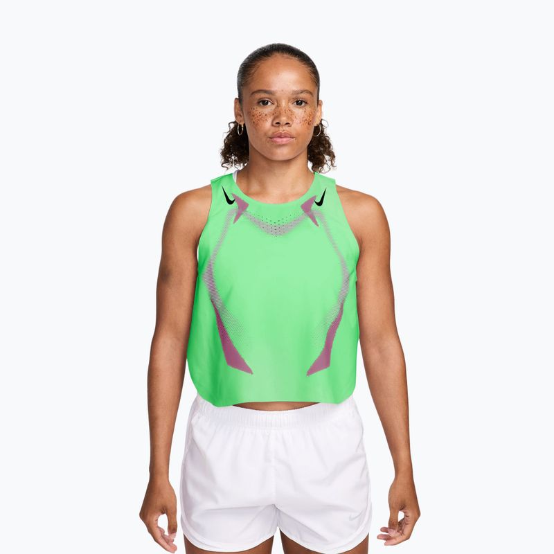 Maglia da corsa da uomo Nike AeroSwift illusion green/black/black
