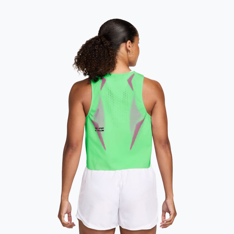 Maglia da corsa da uomo Nike AeroSwift illusion green/black/black 2