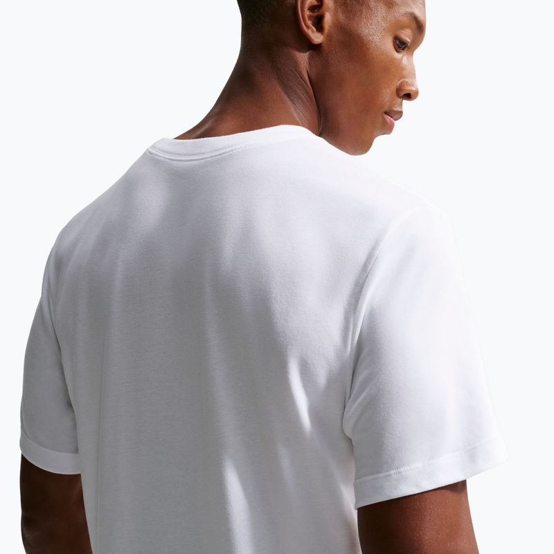 Maglia da corsa da uomo Nike Dri-Fit Running T-Shirt white/green spark 5