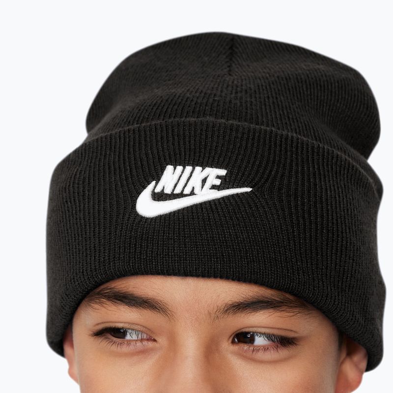 Berretto invernale da bambino Nike Peak black heather/white 4