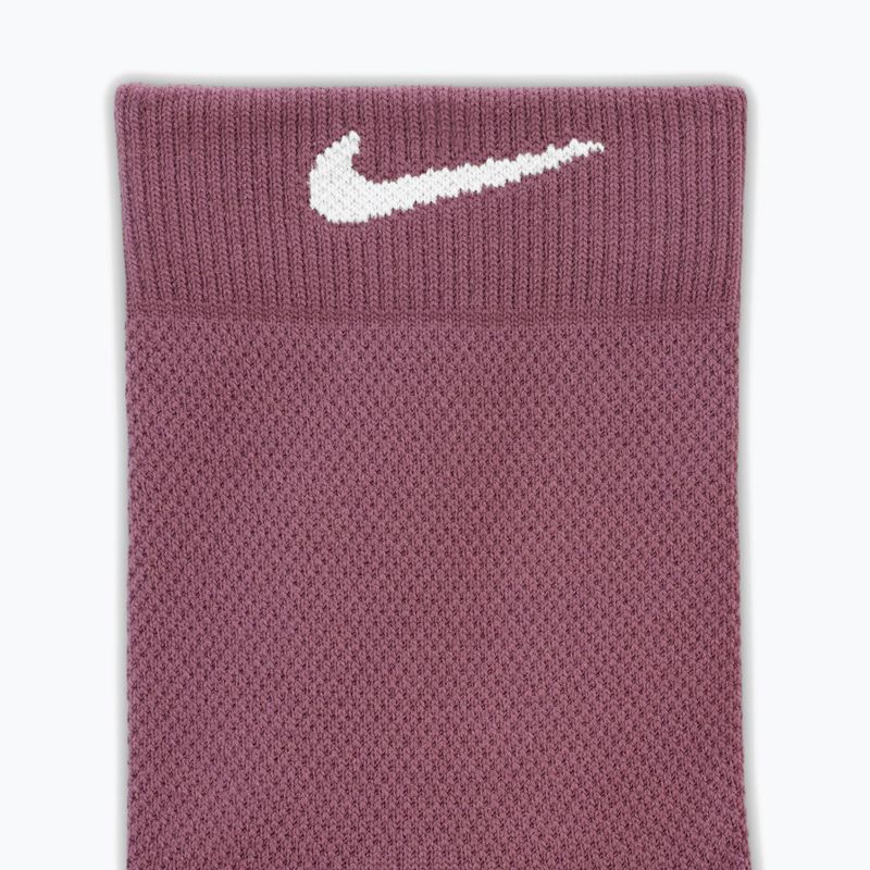 Calze Nike Run Midweight Micro Crew pink smoke/pink rise/white 4