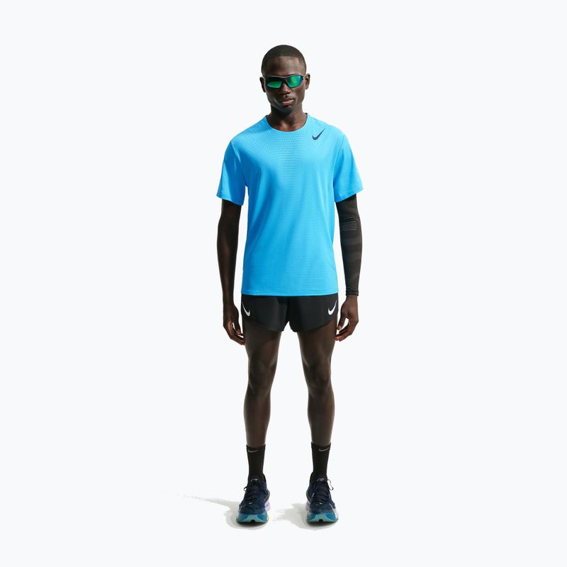 Maglia da corsa da uomo Nike AeroSwift light current blue/black 2