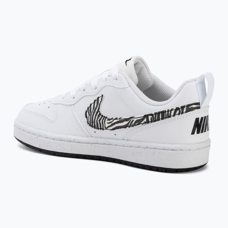 Scarpe Nike Court Borough Low bianche/neri 3