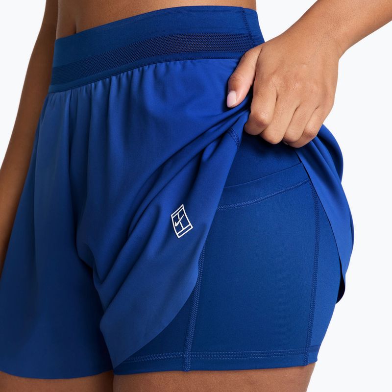 Pantaloncini da tennis da donna Nike Court Ace Advantage old royal/white 4