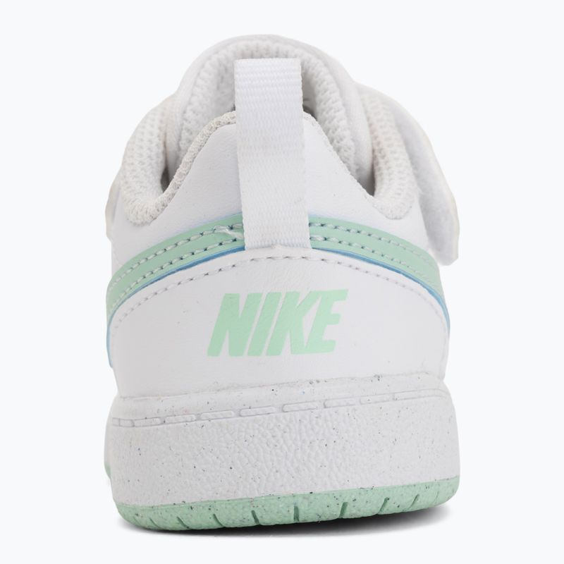Scarpe per bambini Nike Court Borough Low white/football grey/arctic green 11