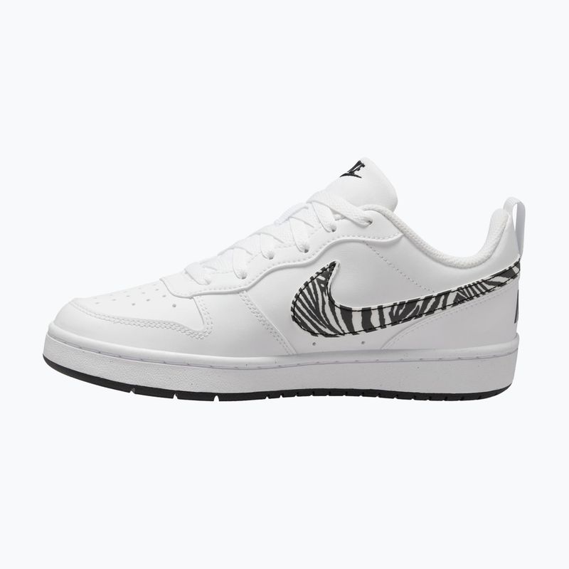 Scarpe Nike Court Borough Low bianche/neri 9