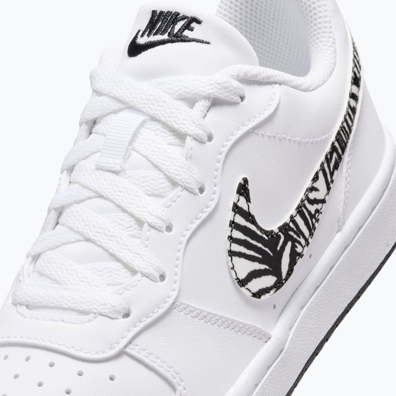 Scarpe Nike Court Borough Low bianche/neri 14