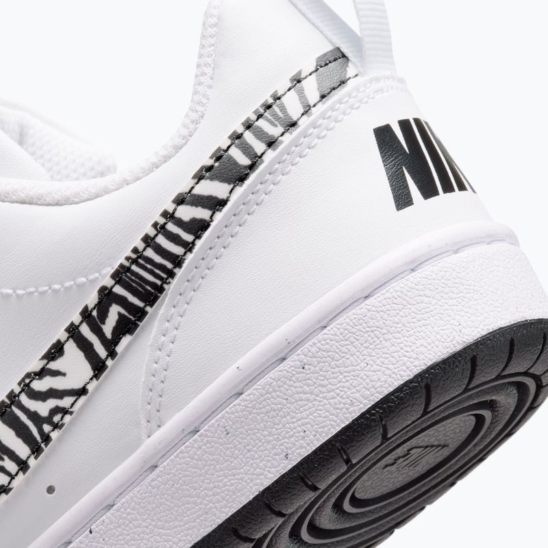 Scarpe Nike Court Borough Low bianche/neri 15