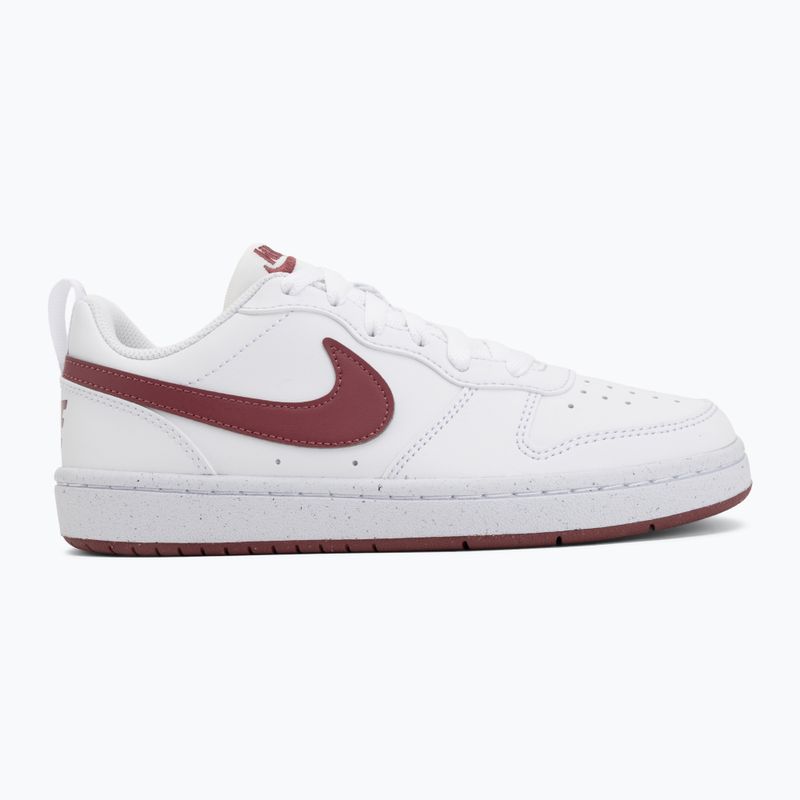 Scarpe Nike Court Borough Low Recraft bianco/fumo rosa 2