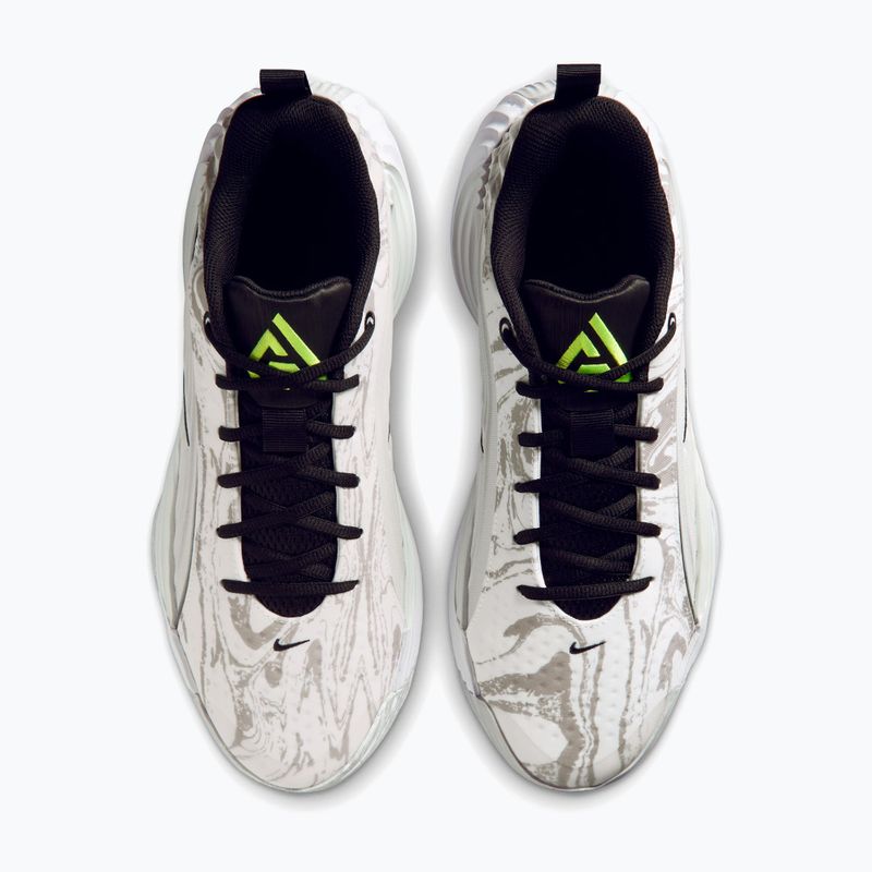 Scarpe da basket uomo Nike Giannis Immortality 5 white/off white/metallic silver 4