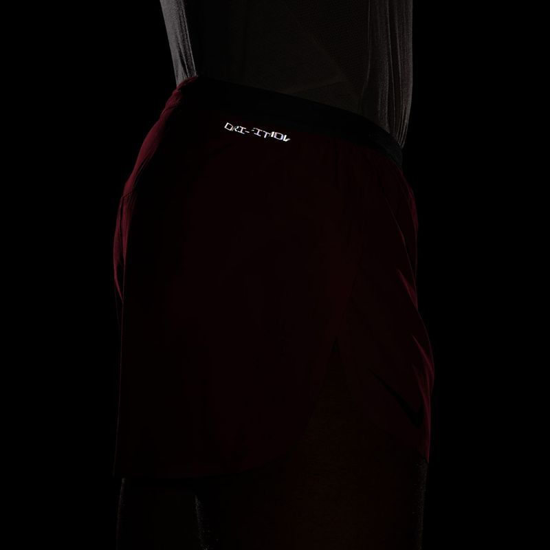 Pantaloncini da corsa da uomo Nike AeroSwift fusion red/black 5