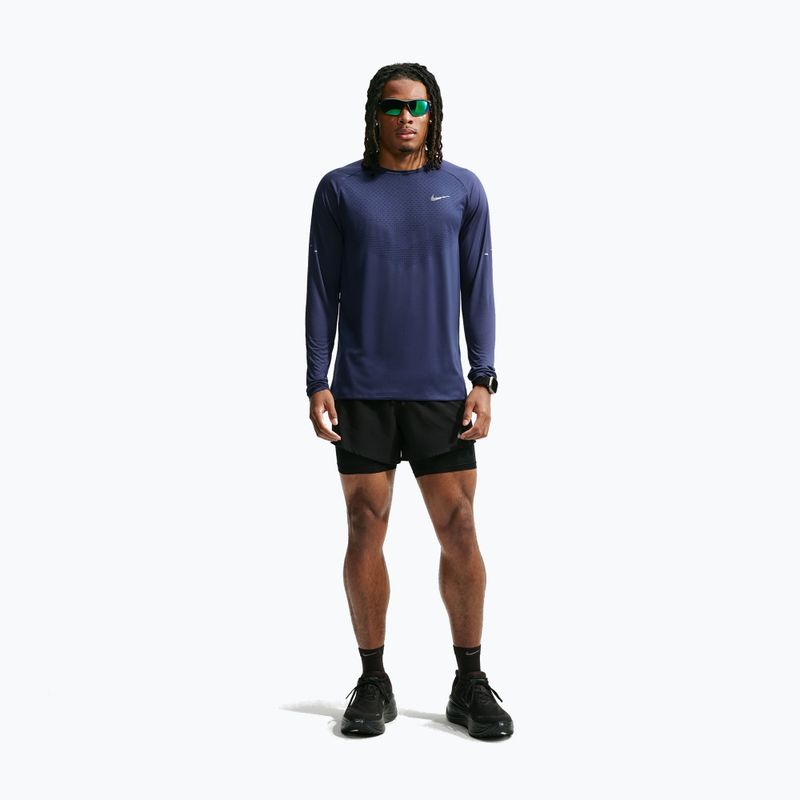 Longsleeve da running uomo Nike Stride Dri-Fit ADV Midnight Navy 2