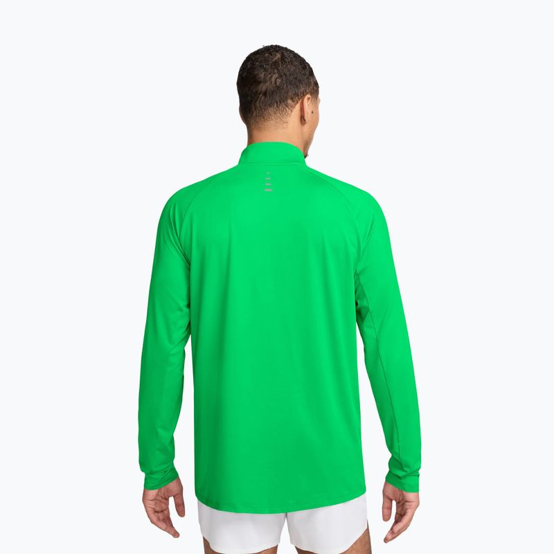 Felpa da corsa uomo Nike Stride 1/4 Zip Dri-Fit green spark 2