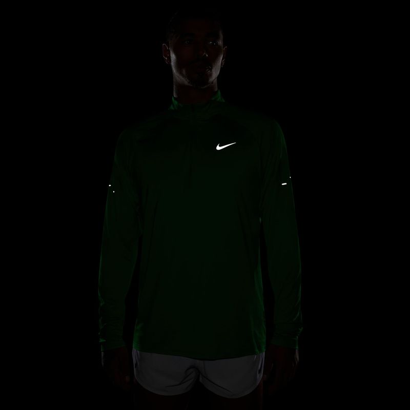 Felpa da corsa uomo Nike Stride 1/4 Zip Dri-Fit green spark 4