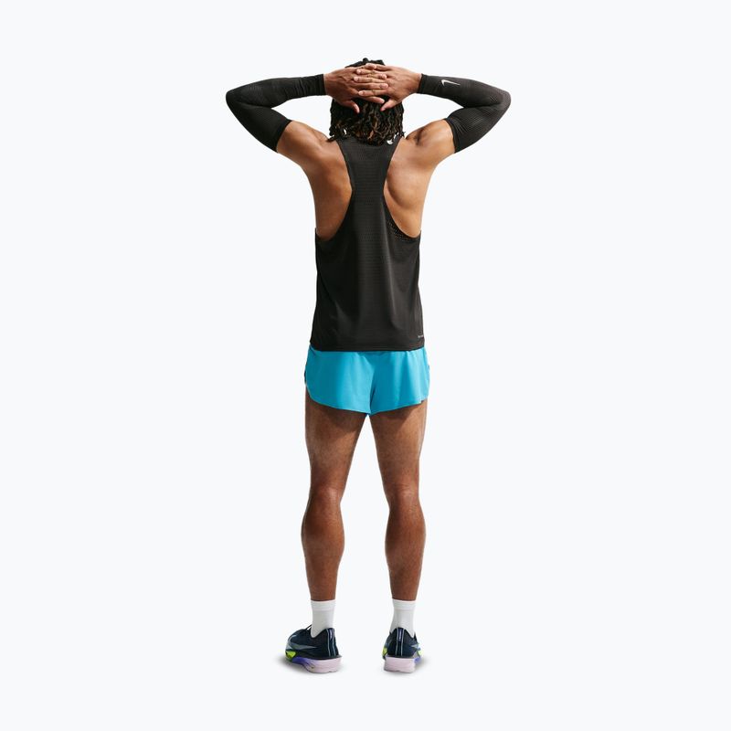Pantaloncini da corsa da uomo Nike AeroSwift light current blue/black 3
