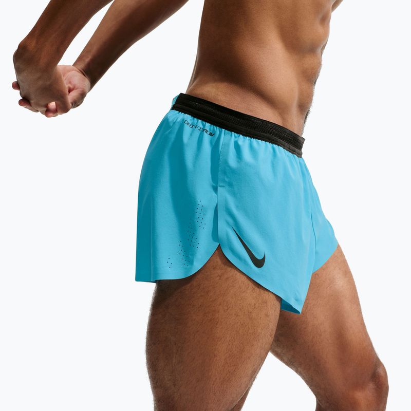Pantaloncini da corsa da uomo Nike AeroSwift light current blue/black 6