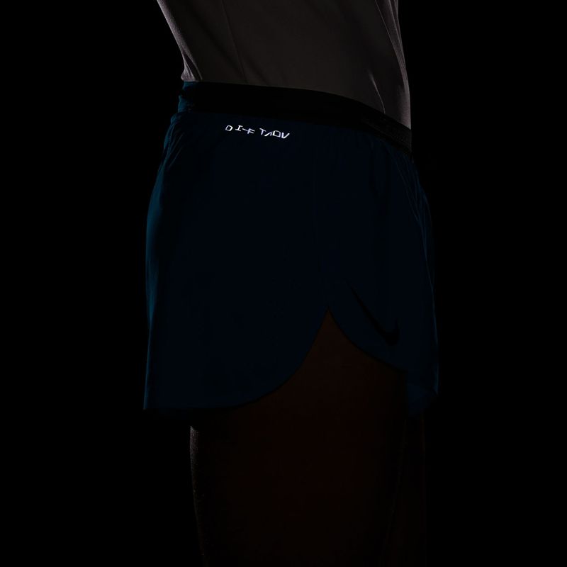 Pantaloncini da corsa da uomo Nike AeroSwift light current blue/black 8