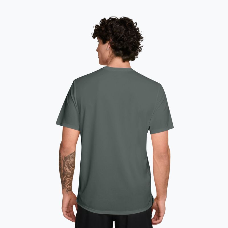 Maglia da corsa da uomo Nike Miler Dri-Fit UV camo green 2