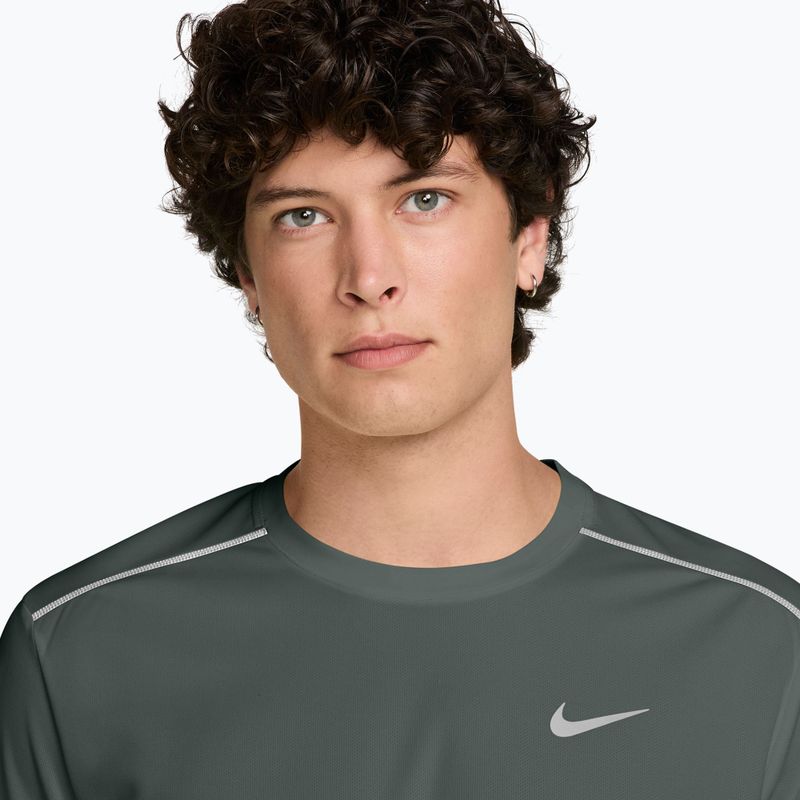 Maglia da corsa da uomo Nike Miler Dri-Fit UV camo green 3