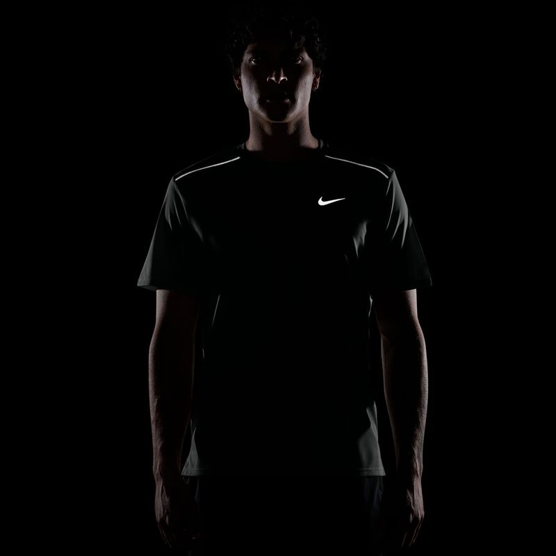 Maglia da corsa da uomo Nike Miler Dri-Fit UV camo green 4