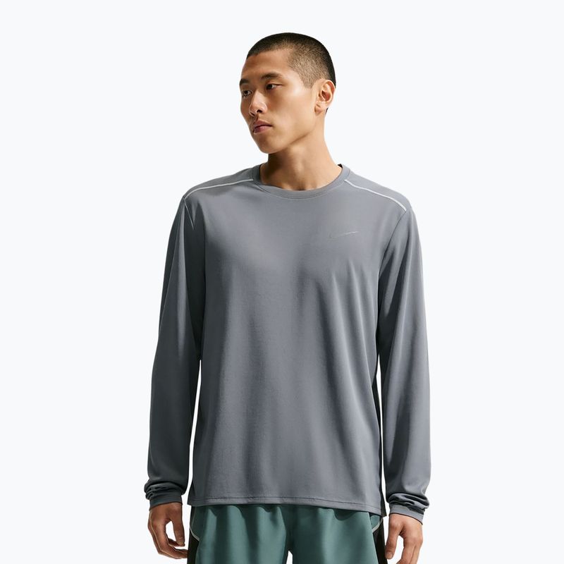Longsleeve da running uomo Nike Miler Dri-Fit UV smoke grey