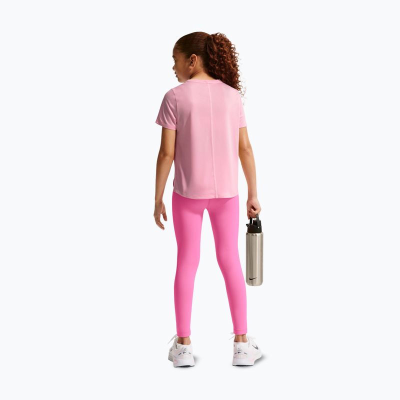 Leggings per bambini Nike One playful pink/white 3