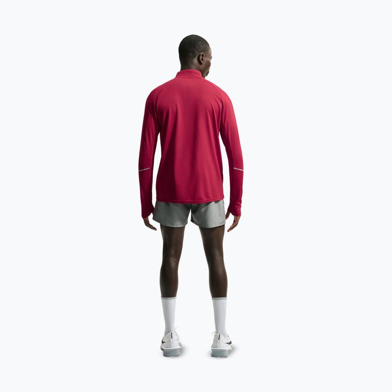 Felpa da corsa uomo Nike Miler Dri-Fit UV 1/2 Zip tough red 3