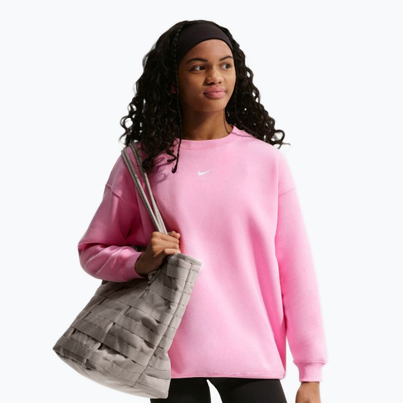 Felpa bambini Nike Sportswear Studio pink rise/white