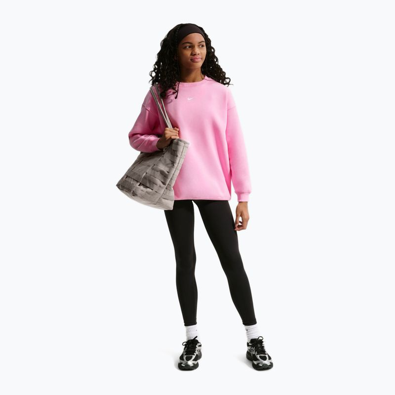 Felpa bambini Nike Sportswear Studio pink rise/white 2