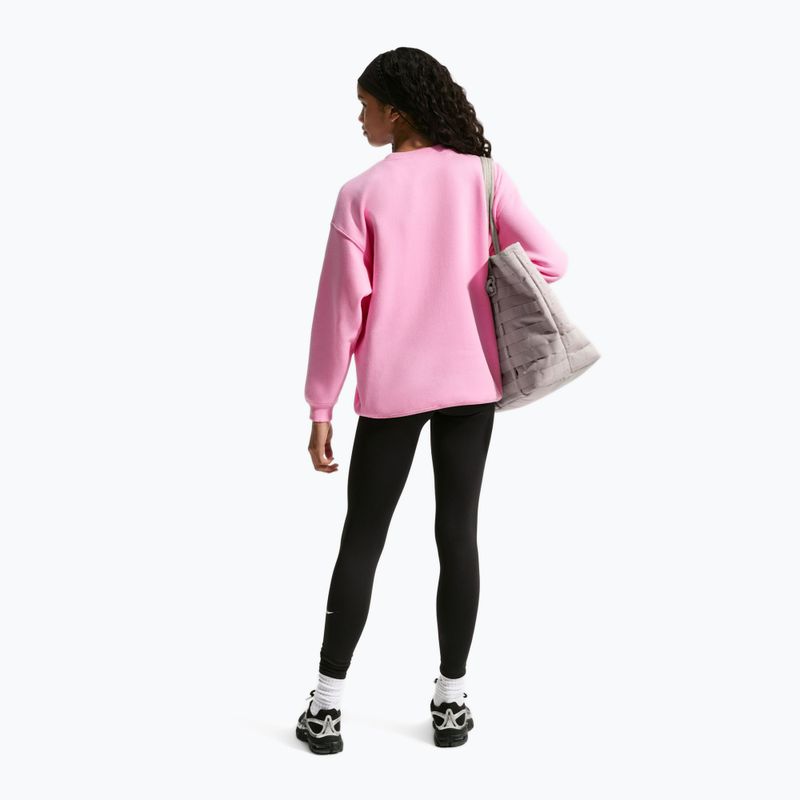 Felpa bambini Nike Sportswear Studio pink rise/white 3