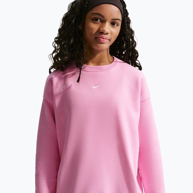 Felpa bambini Nike Sportswear Studio pink rise/white 4