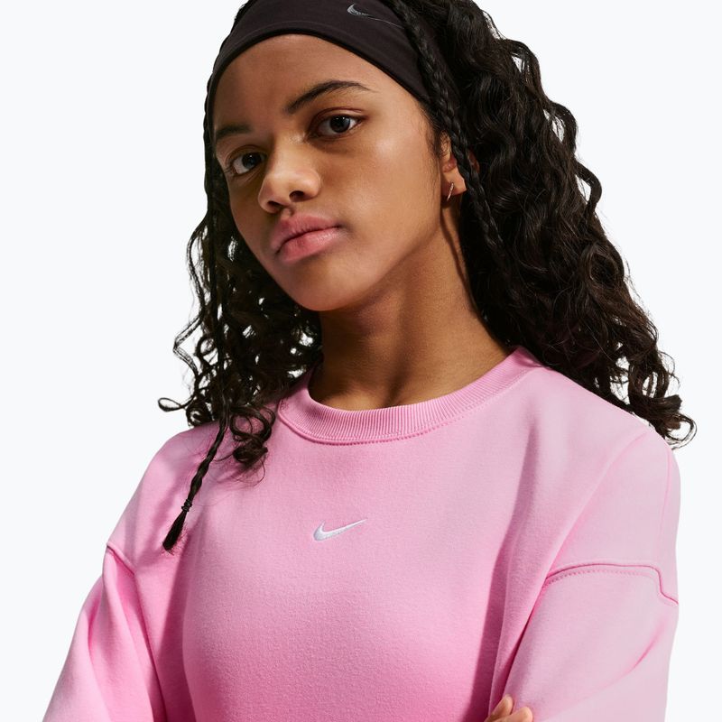 Felpa bambini Nike Sportswear Studio pink rise/white 6
