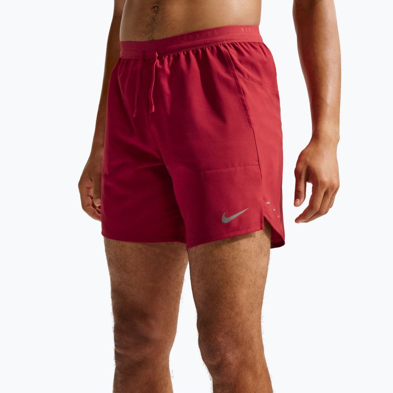 Pantaloncini da corsa da uomo Nike Stride Dri-Fit Brief-Lined 7" tough red 4