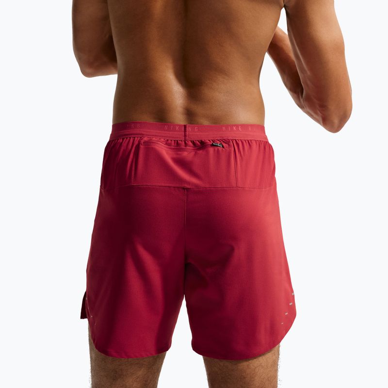 Pantaloncini da corsa da uomo Nike Stride Dri-Fit Brief-Lined 7" tough red 5