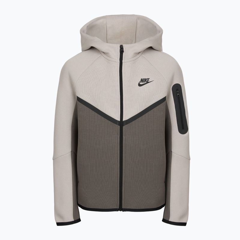 Felpa bambini Nike Sportswear Tech Fleece moon particle/cave stone/black/black