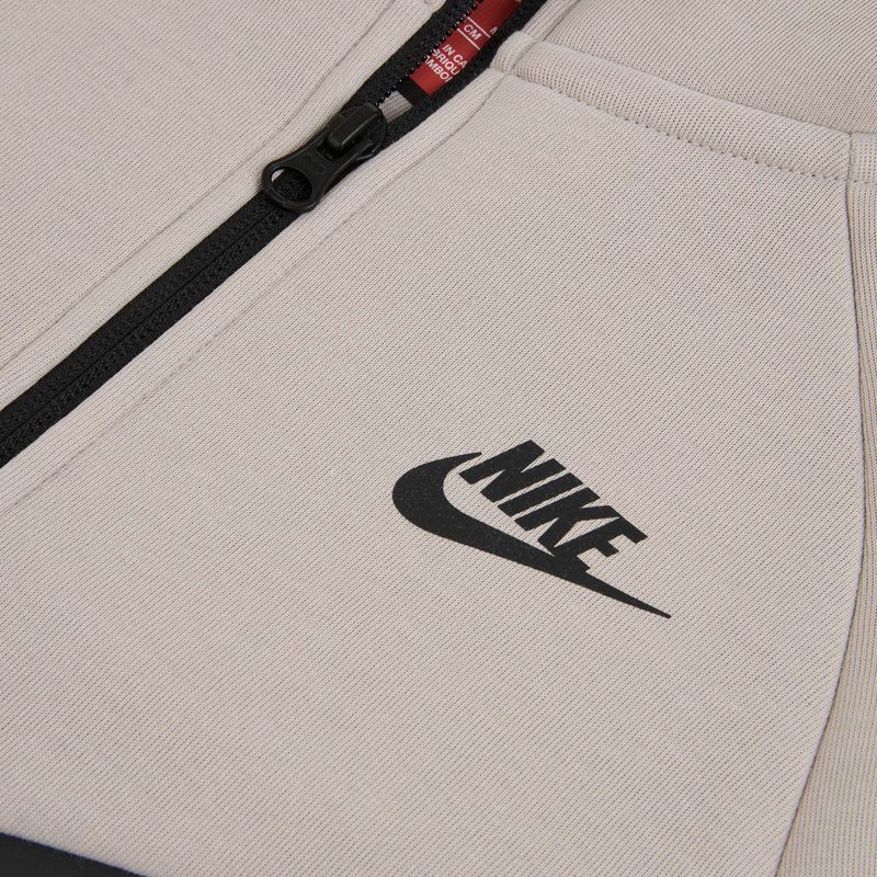 Felpa bambini Nike Sportswear Tech Fleece moon particle/cave stone/black/black 3