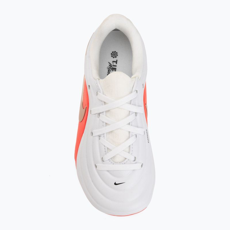 Scarpe da calcio bambino Nike Jr. Tiempo Maestro Academy white/bright crimson/blur 5