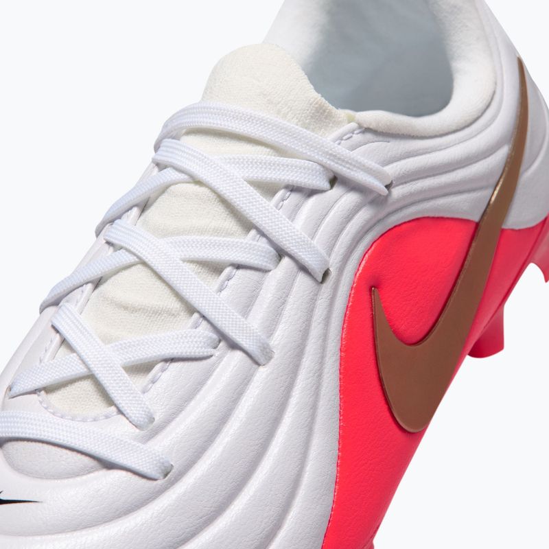 Scarpe da calcio bambino Nike Jr. Tiempo Maestro Academy white/bright crimson/blur 5