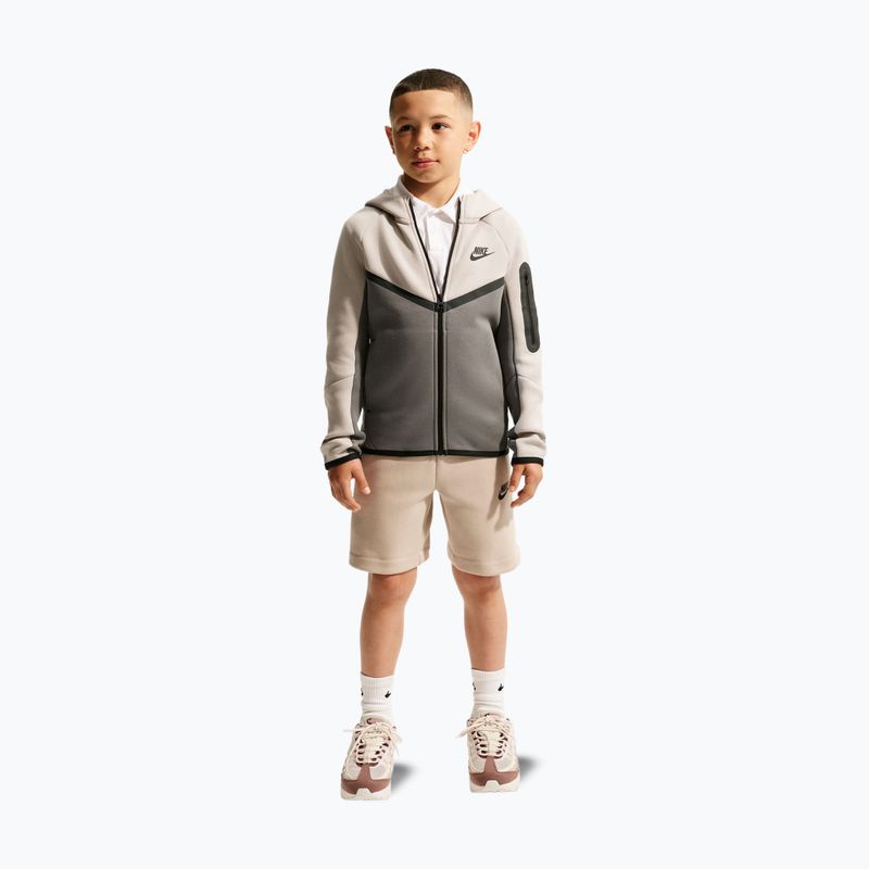 Felpa bambini Nike Sportswear Tech Fleece moon particle/cave stone/black/black 2