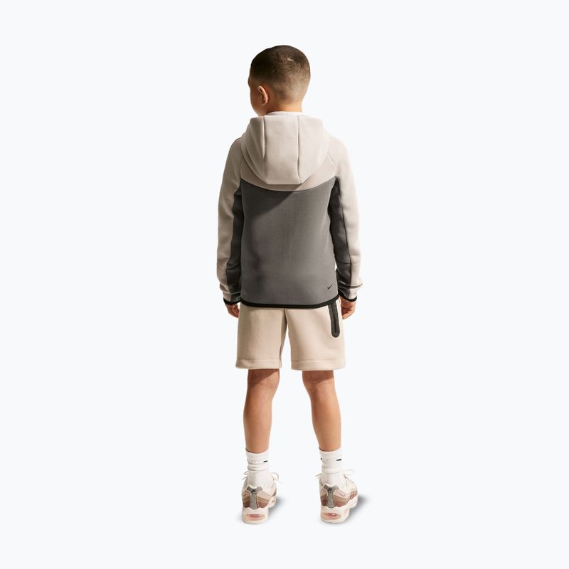 Felpa bambini Nike Sportswear Tech Fleece moon particle/cave stone/black/black 3